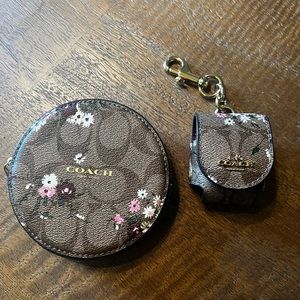 Coach Tech Organizer Set and Wireless Earbud Bag Charm Set